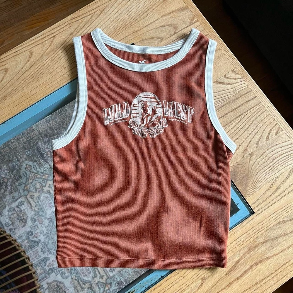 Hollister Brown Tank Top Casual Sporty Style